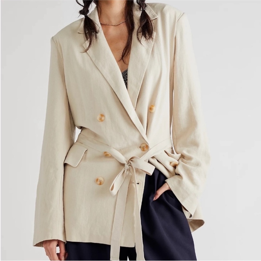 Free People Olivia Tie-Front Blazer